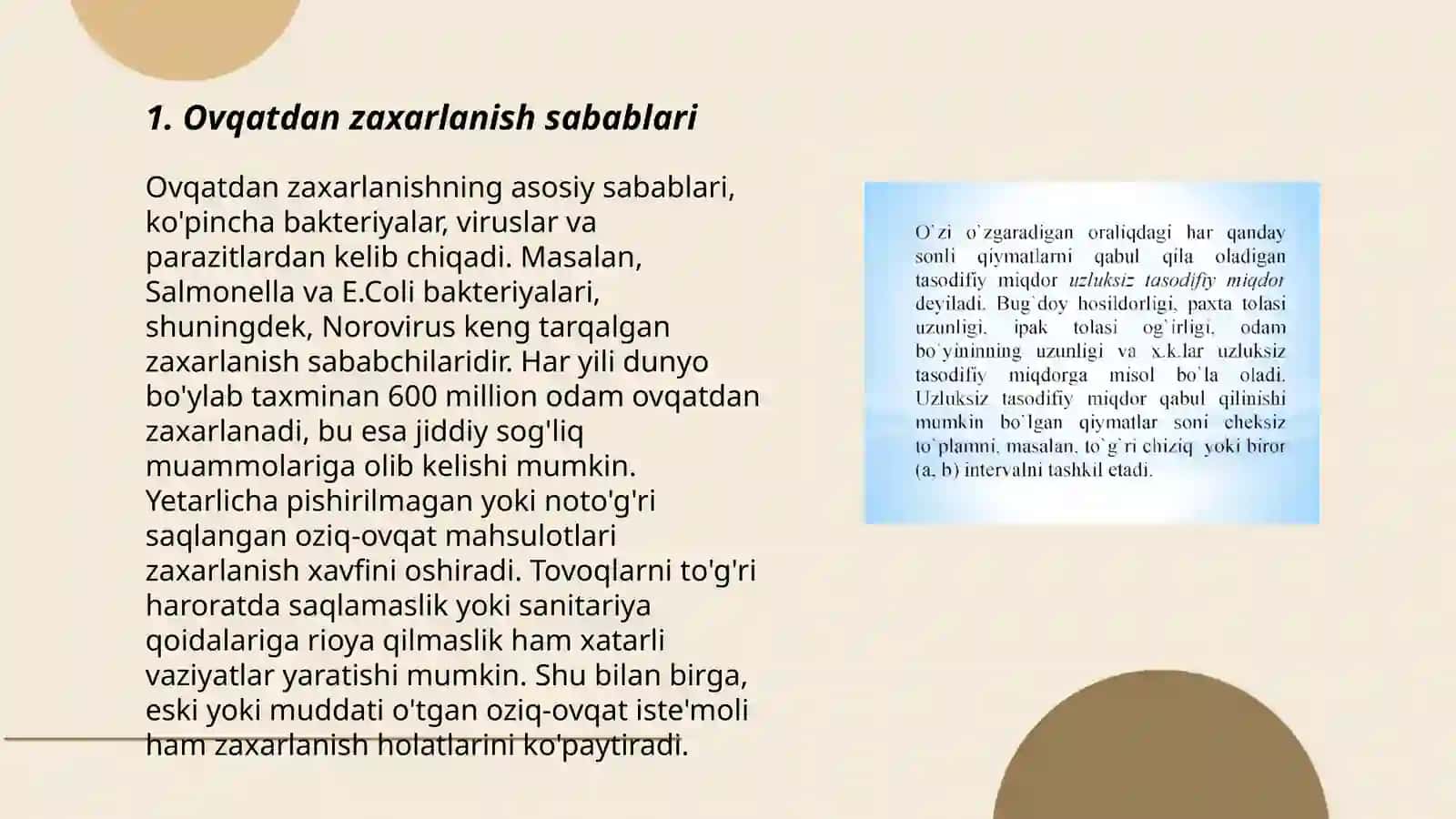 Ovqatdan zaxarlanishlar va ularning oldini olish tadbirlari 3
