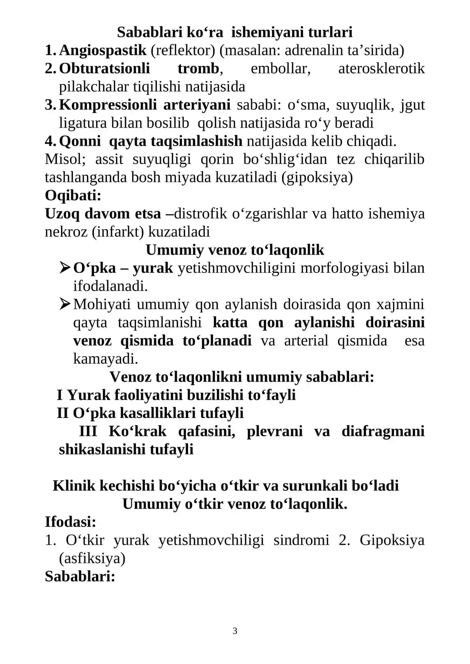Qon aylanishini buzilishi 3