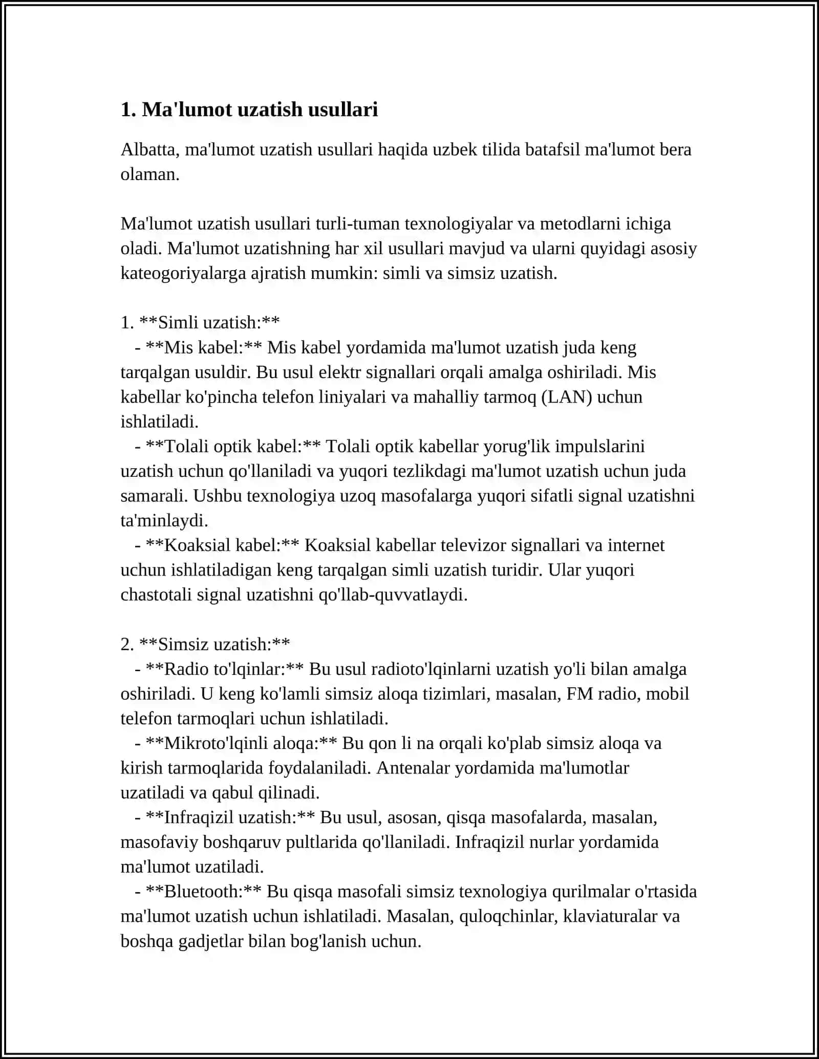 KOMPYUTER VA TASHQI QURILMA ORASIDA MAʼLUMOT UZATISH 3