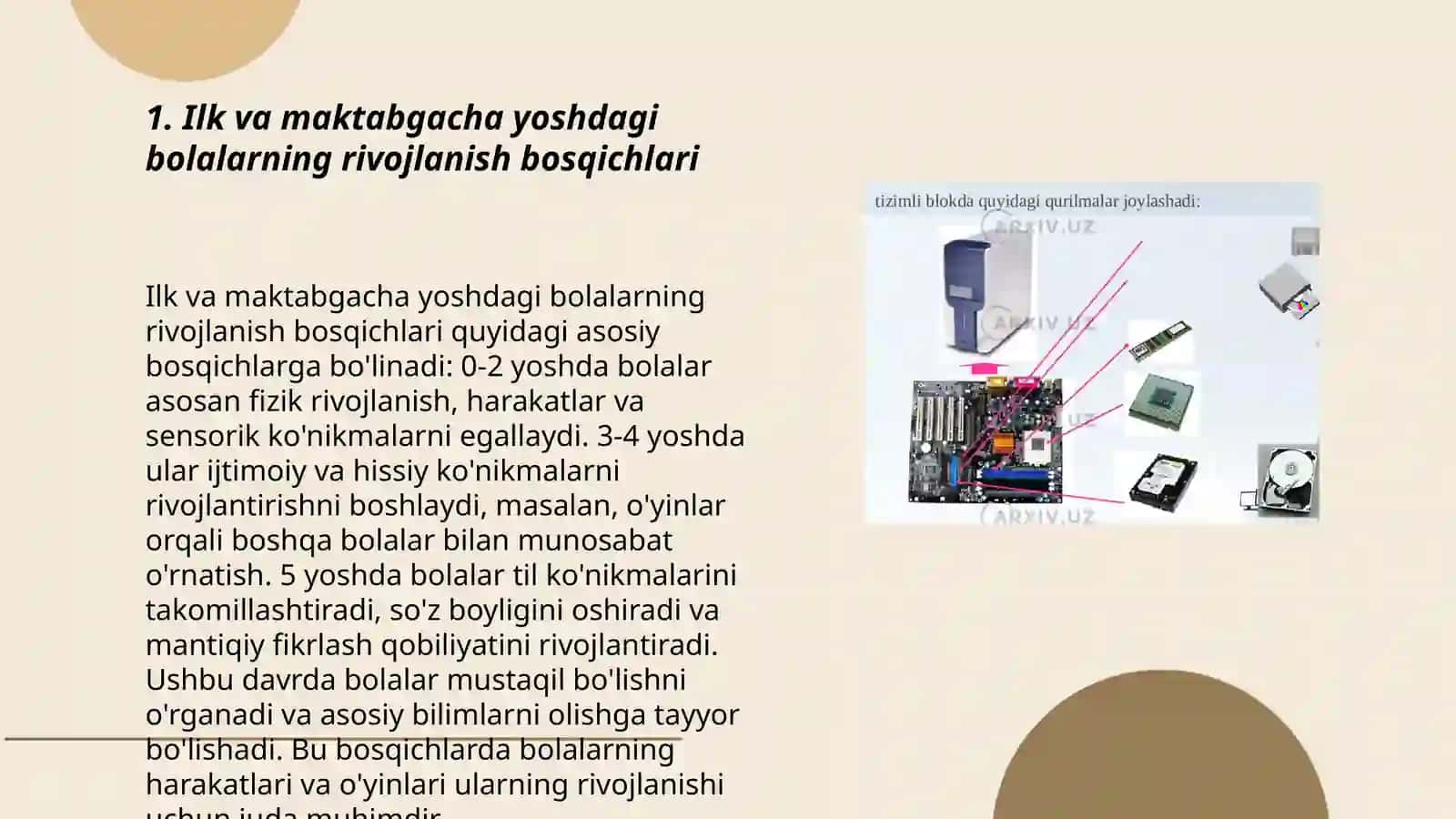 ilk va maktabgacha yoshdagi bolalar pedagogikasi fanining predmeti va asosiy vazifalari 3