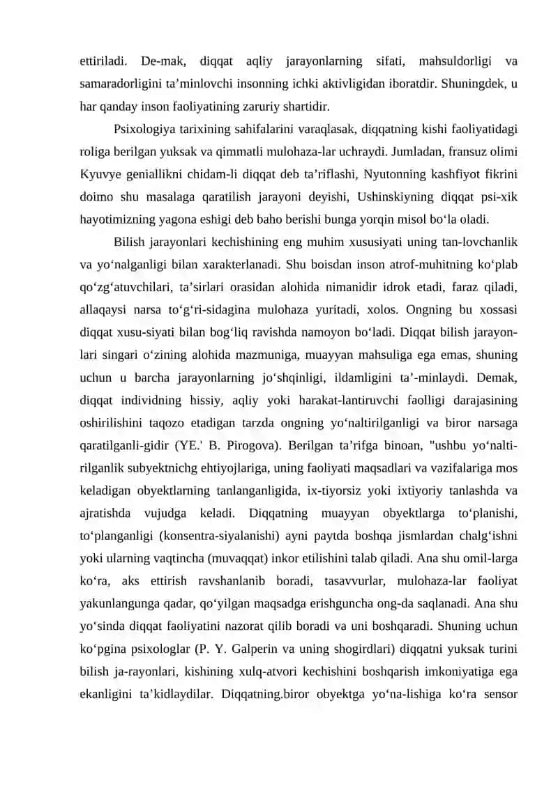 Diqqatning Funksiyalari Turlari Asosiy Xususiyatlari 3