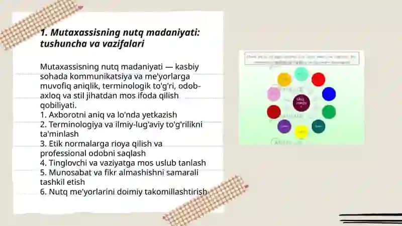 Mutaxassisning nutq madaniyati. Me’yor tushunchasi 3
