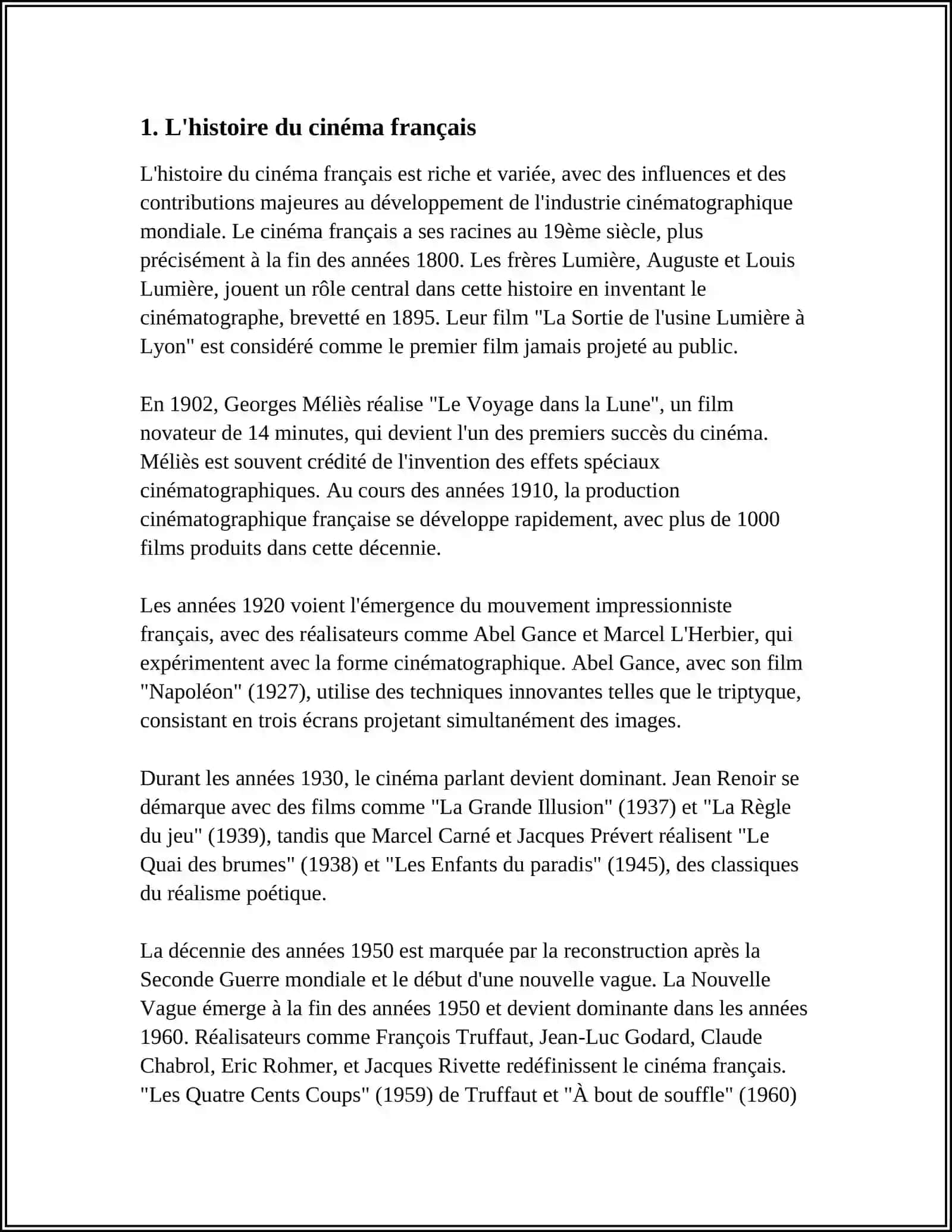 REGARDER ET ANALYSER LES FILMS FRANCAIS 3