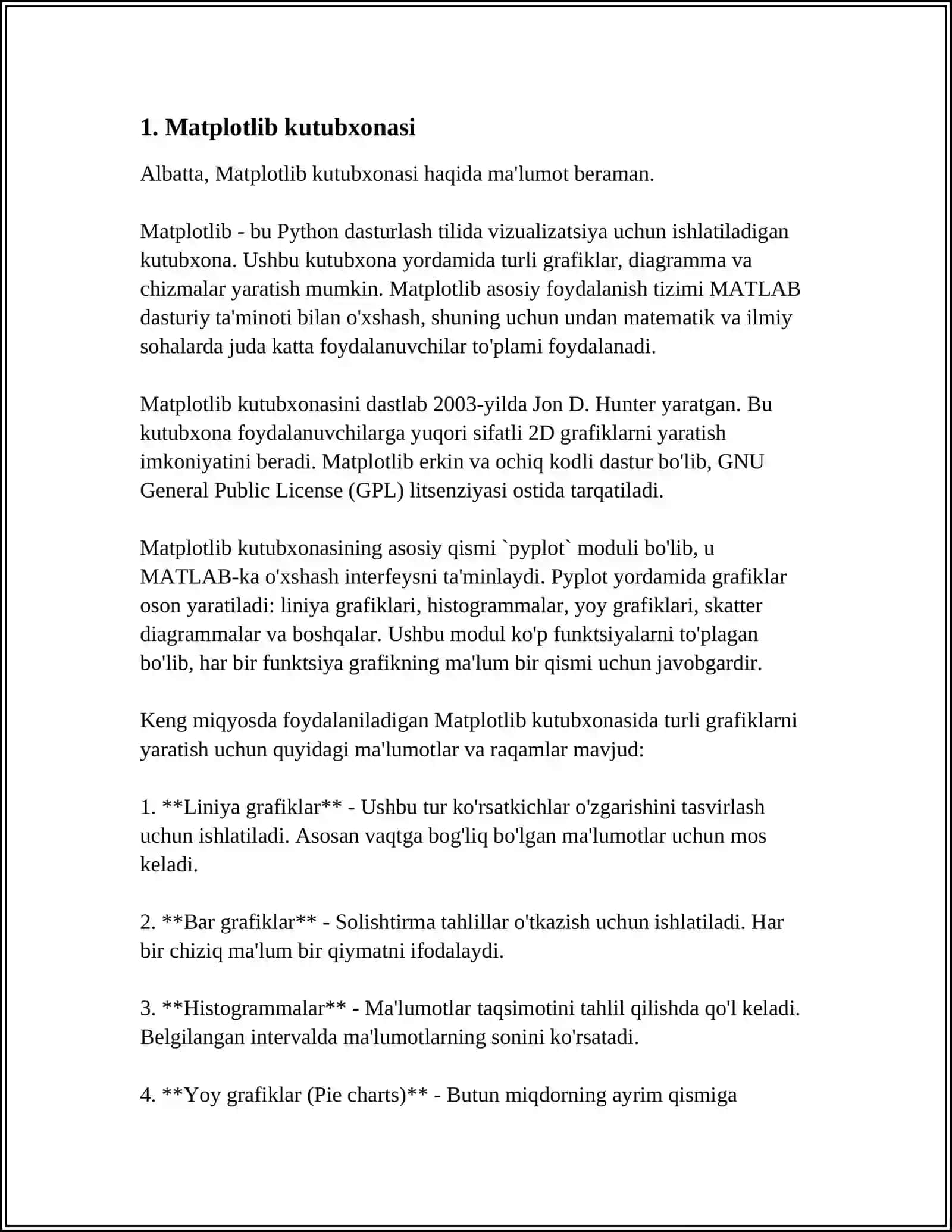 PYTHON DASTURLASH TILIDA GRAFIKALAR BILAN ISHLASH XUSUSIYATLARI 3