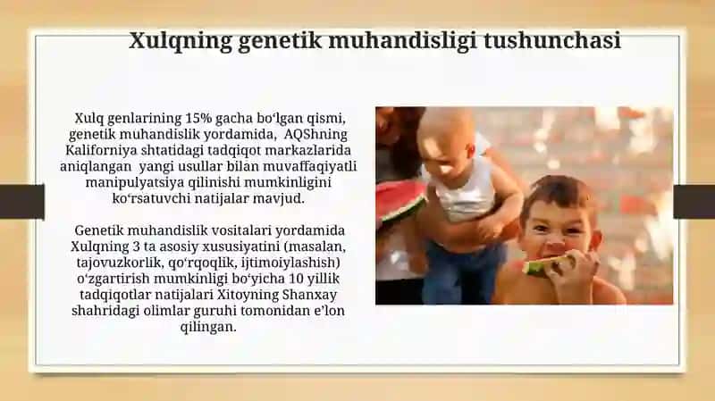 Xulq atvor genetikasi 3