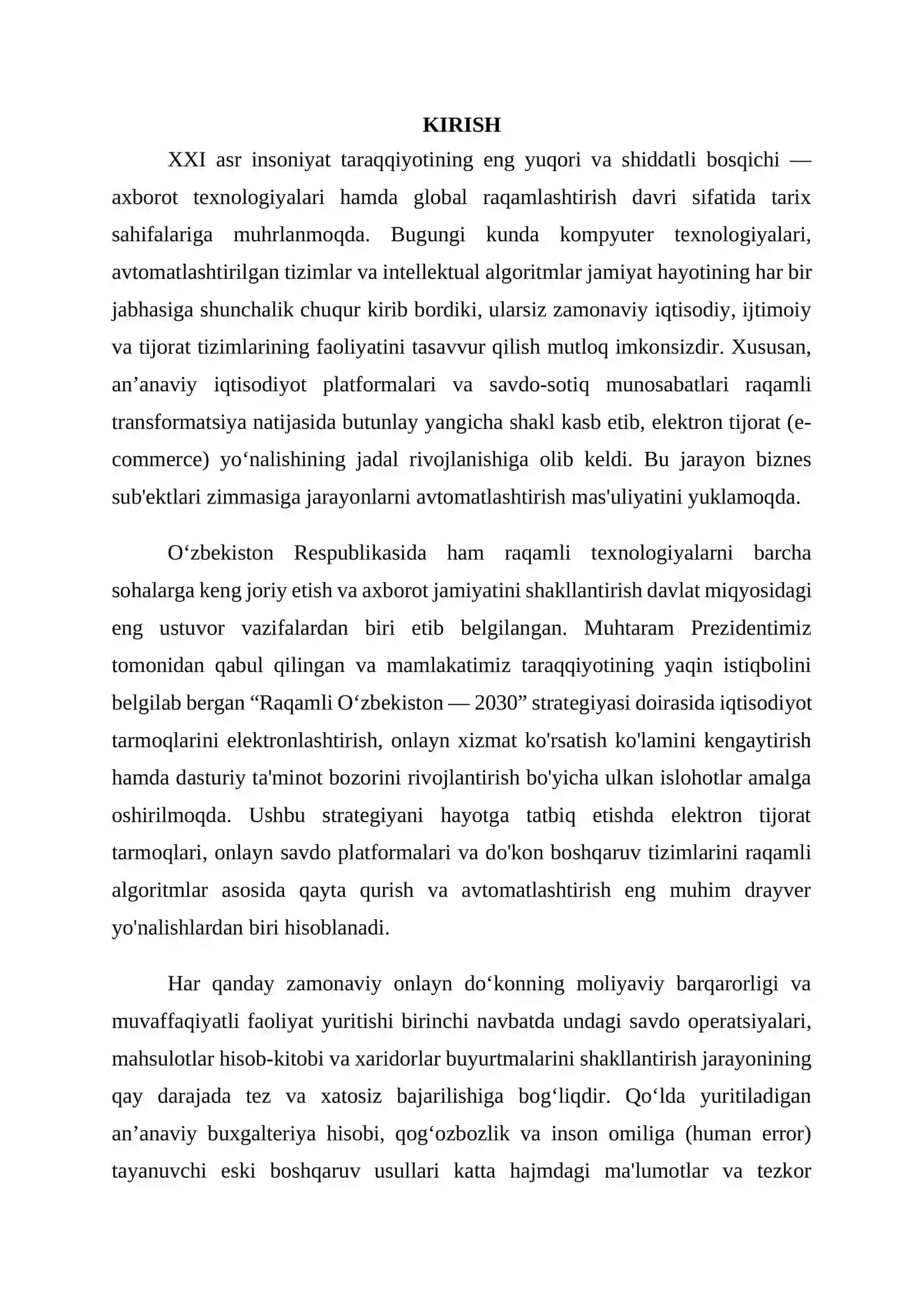 Onlayn do‘kon faoliyatini boshqarish va savdo jarayonlarini avtomatlashtirish dasturini yaratish 3