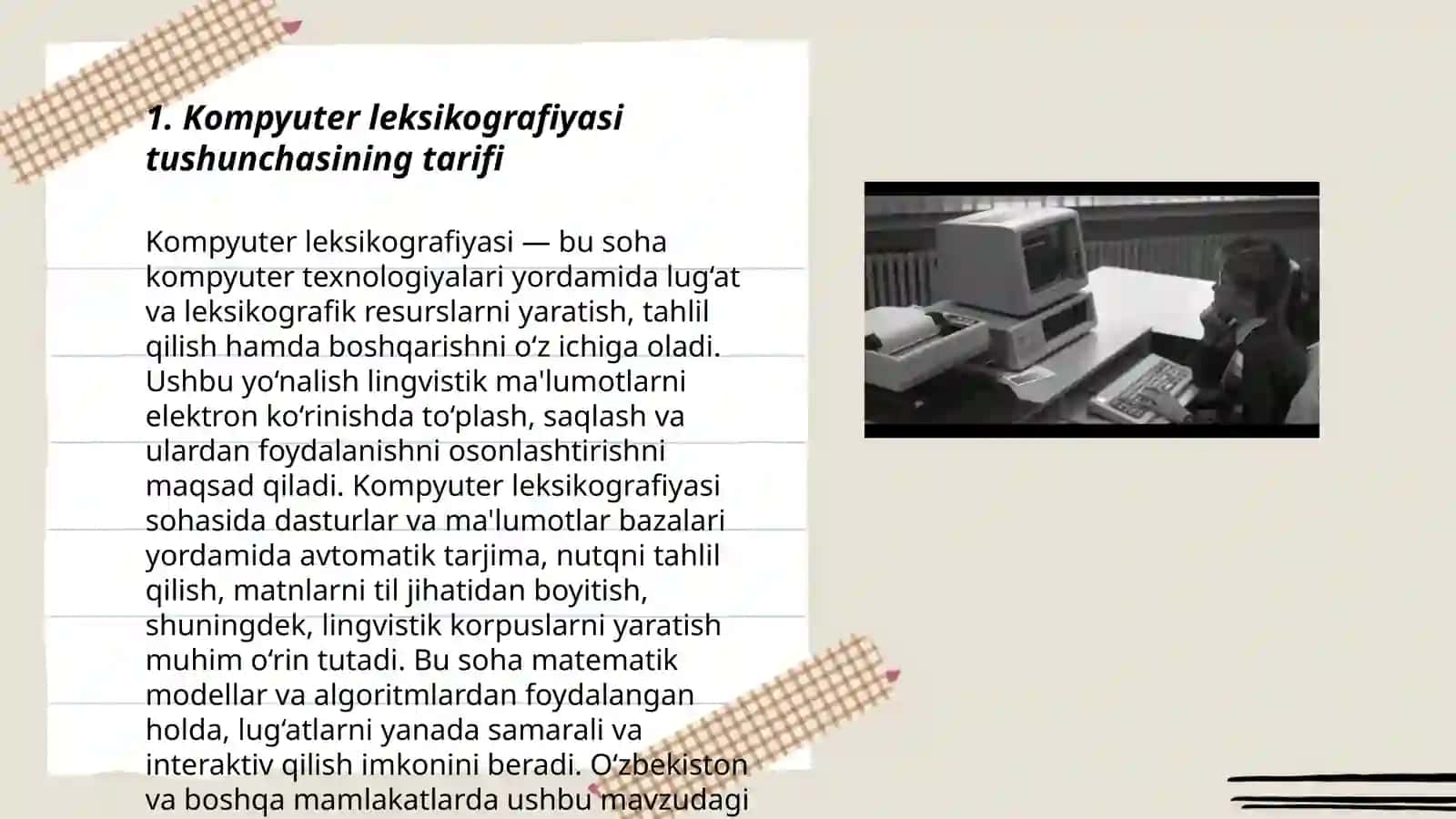 Kompyuter leksikografiyasi 3