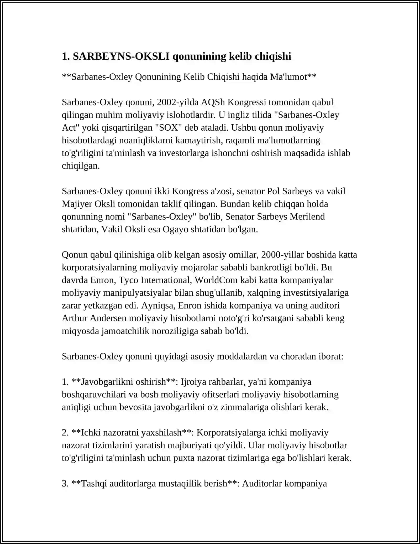 SARBEYNS-OKSLI QONUNI VA UNING AHAMIYATI 3