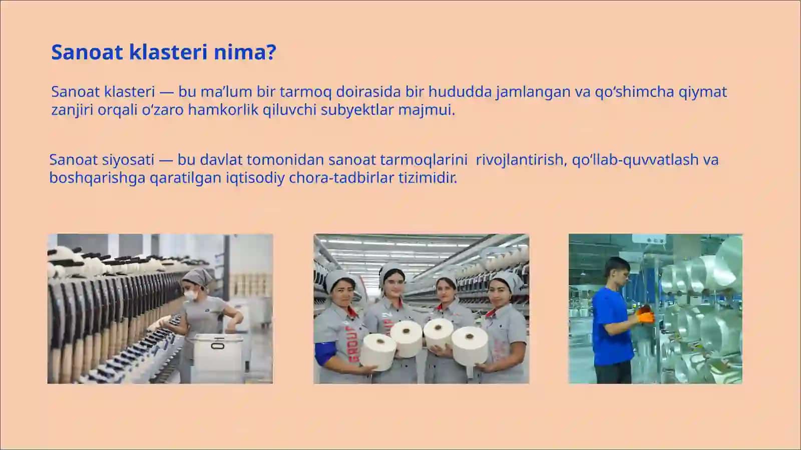 Klaster va sanoat siyosati 3