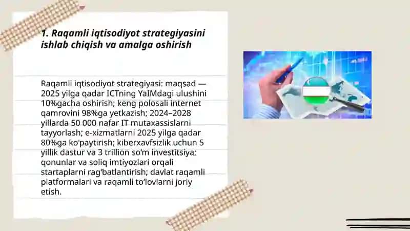 O'zbekistonda ijtimoiy-iqtisodiy sohalarni innovatsion rivojlantirish va raqamlashtirish odimlari 3