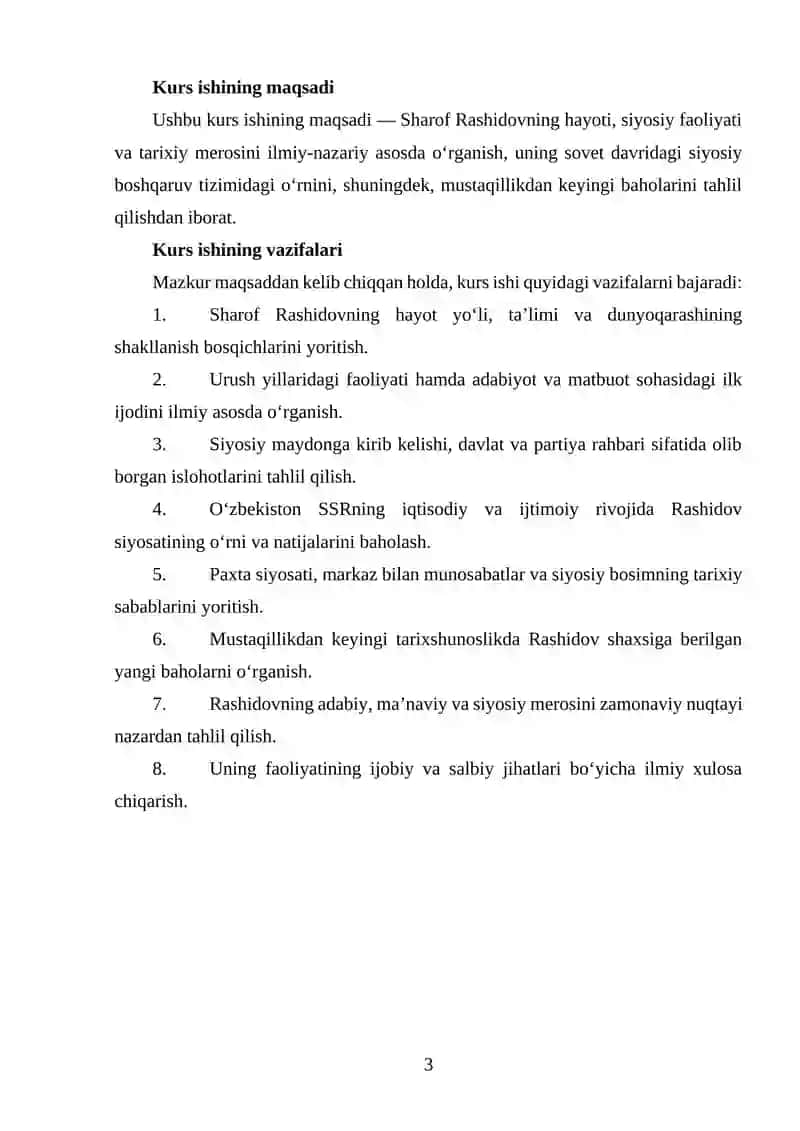 DAVLAT ARBOBI SH. R. RASHIDOVNING HAYOTI VA FAOLIYATI 3