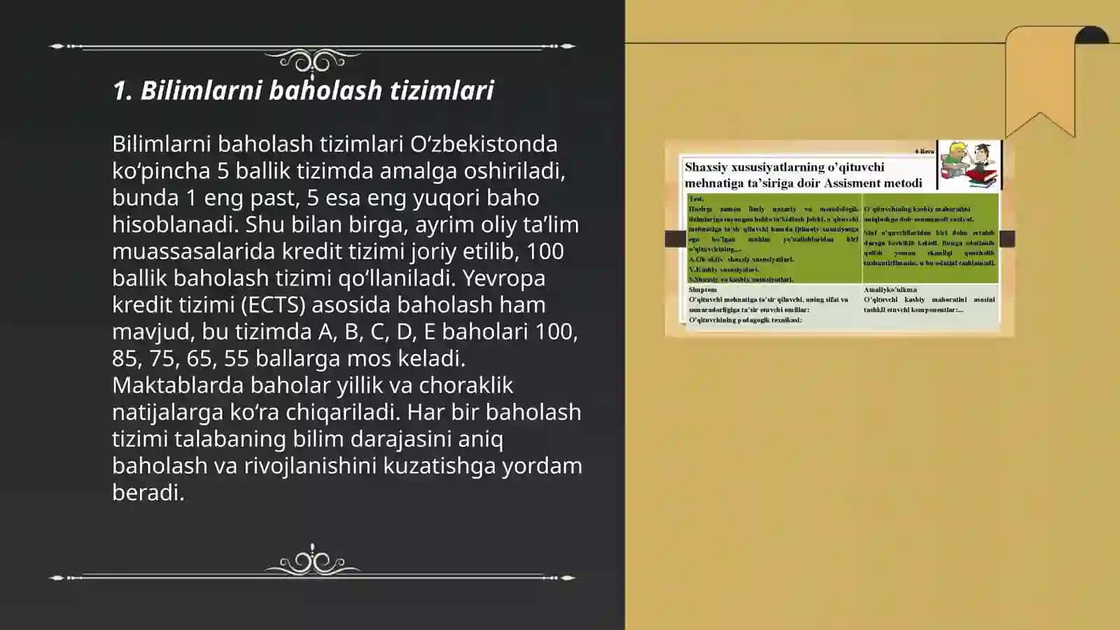 Pedagogik dasturiy vositalar yordamida bilimni nazorat qiluvchi vositalar yaratish (Assisment) 3
