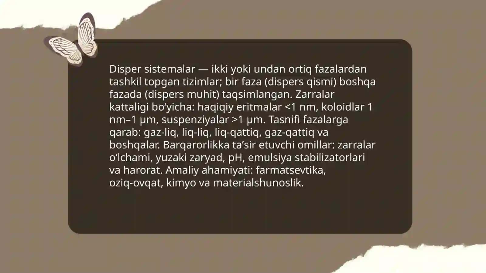 Disper sistemalar 3