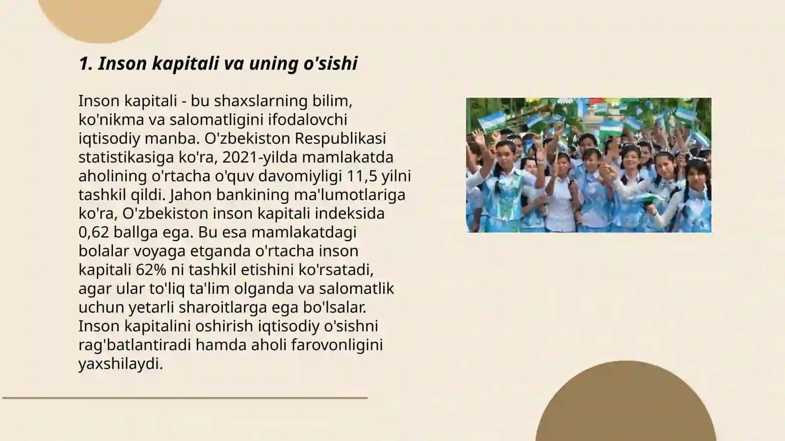 Yangi oʻzbekistonning,,Inson kamolot indeksi" 3