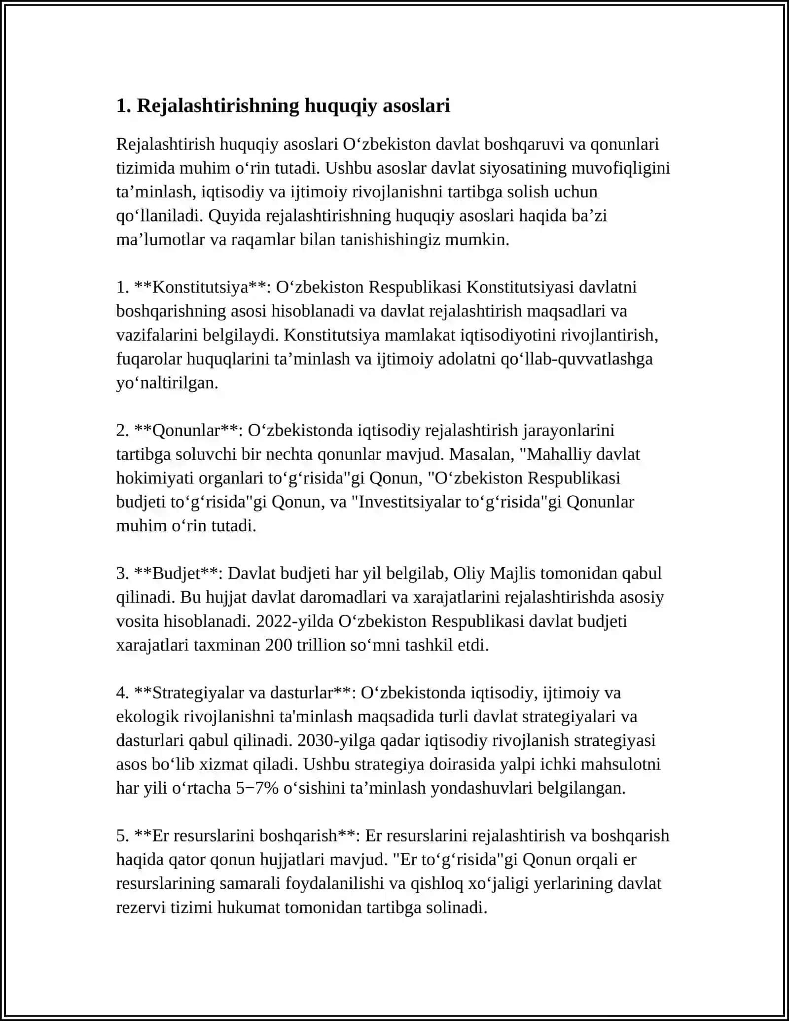 REJALASHTIRISHNING NORMATIV ASOSLARI 3