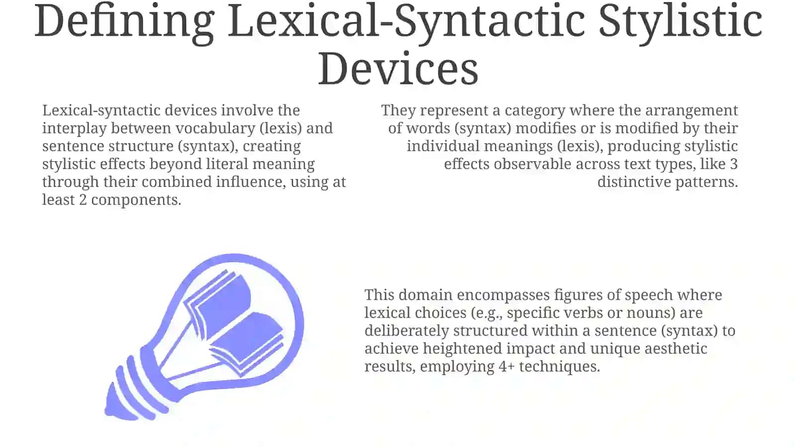 Lexical-syntactic stylistic devices 3