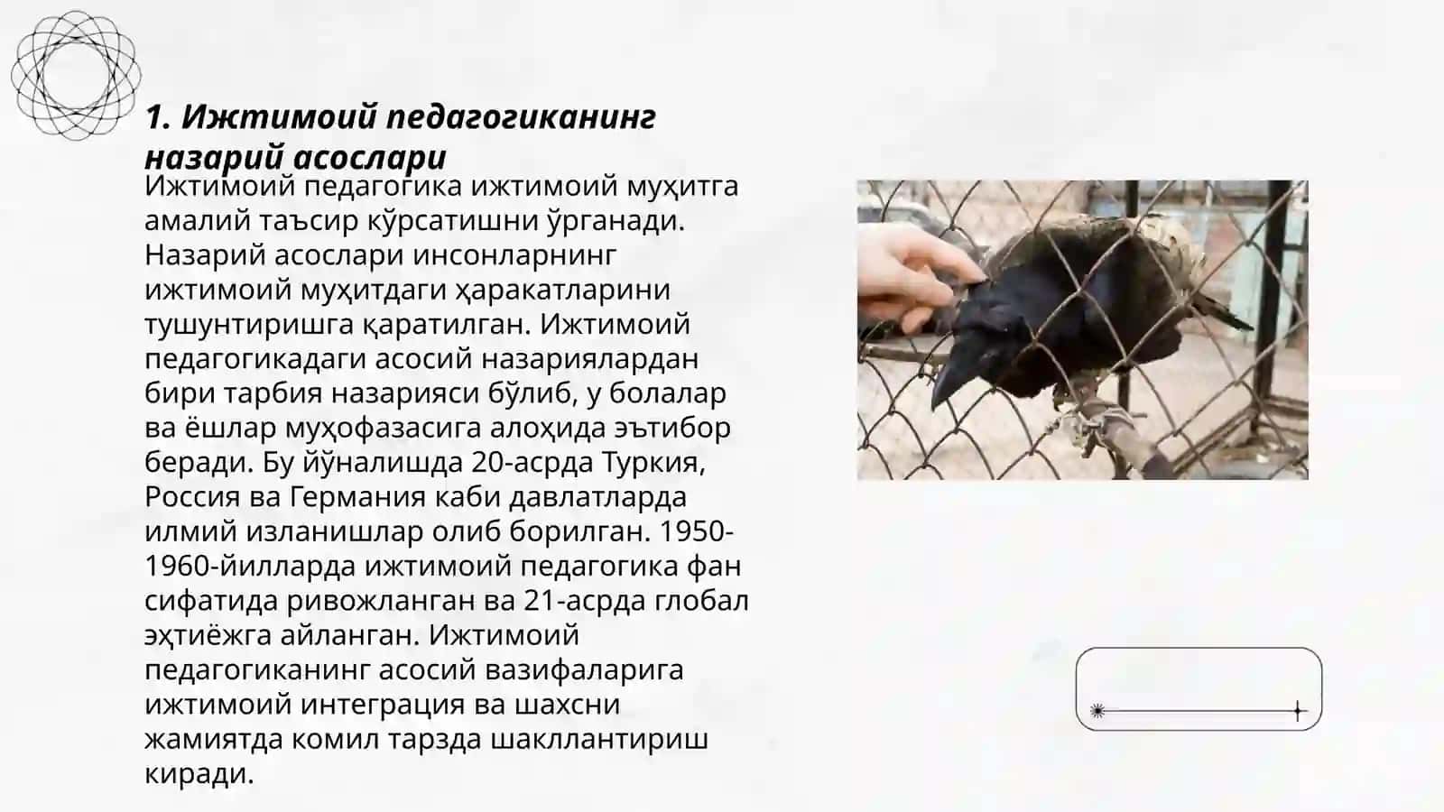 Ижтимоий педагогика ва педогогик социолигияга єзтиеж ва замонавий жамият ривожининг шартлари 3
