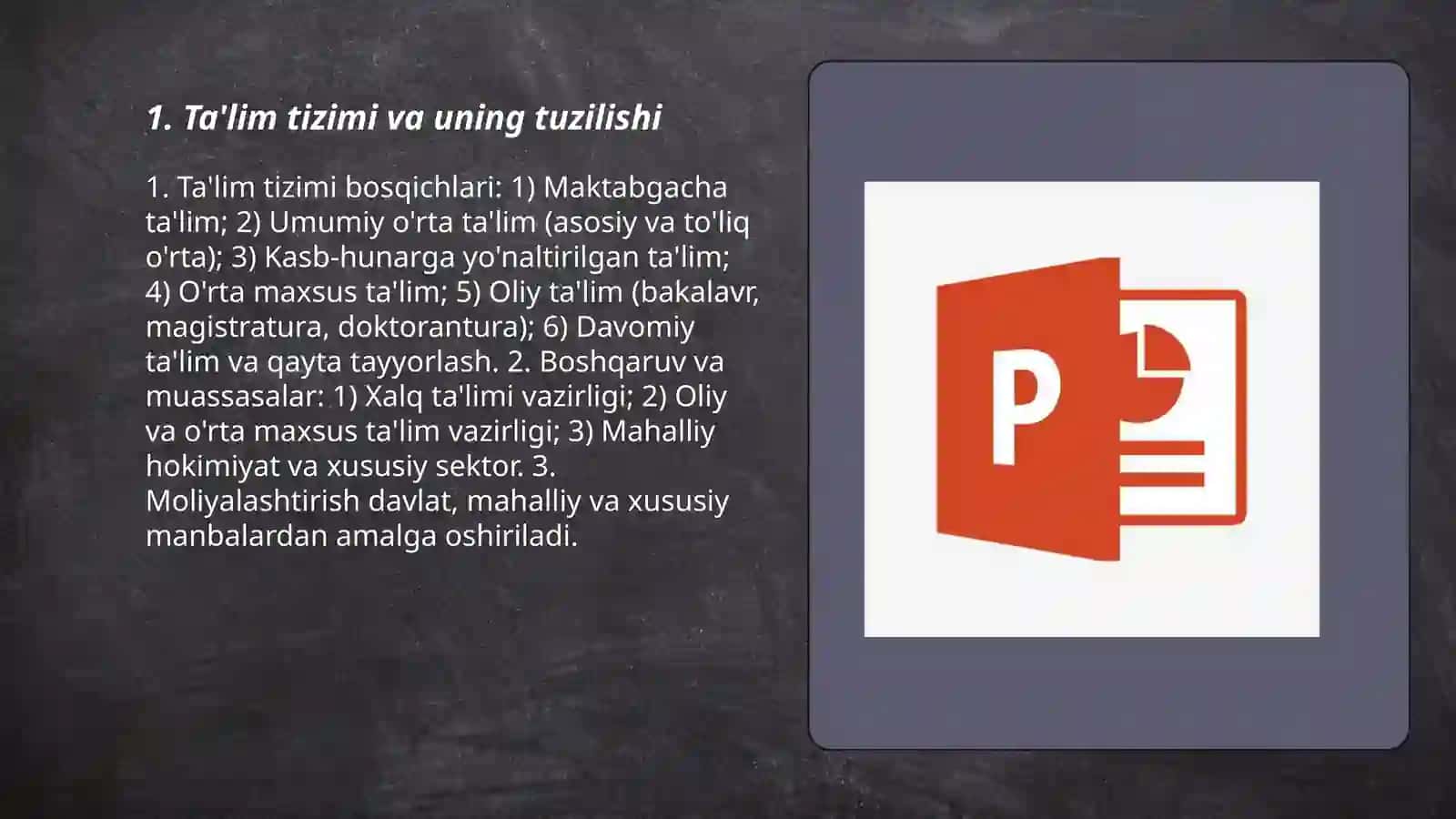Ta'lim tizimi 3