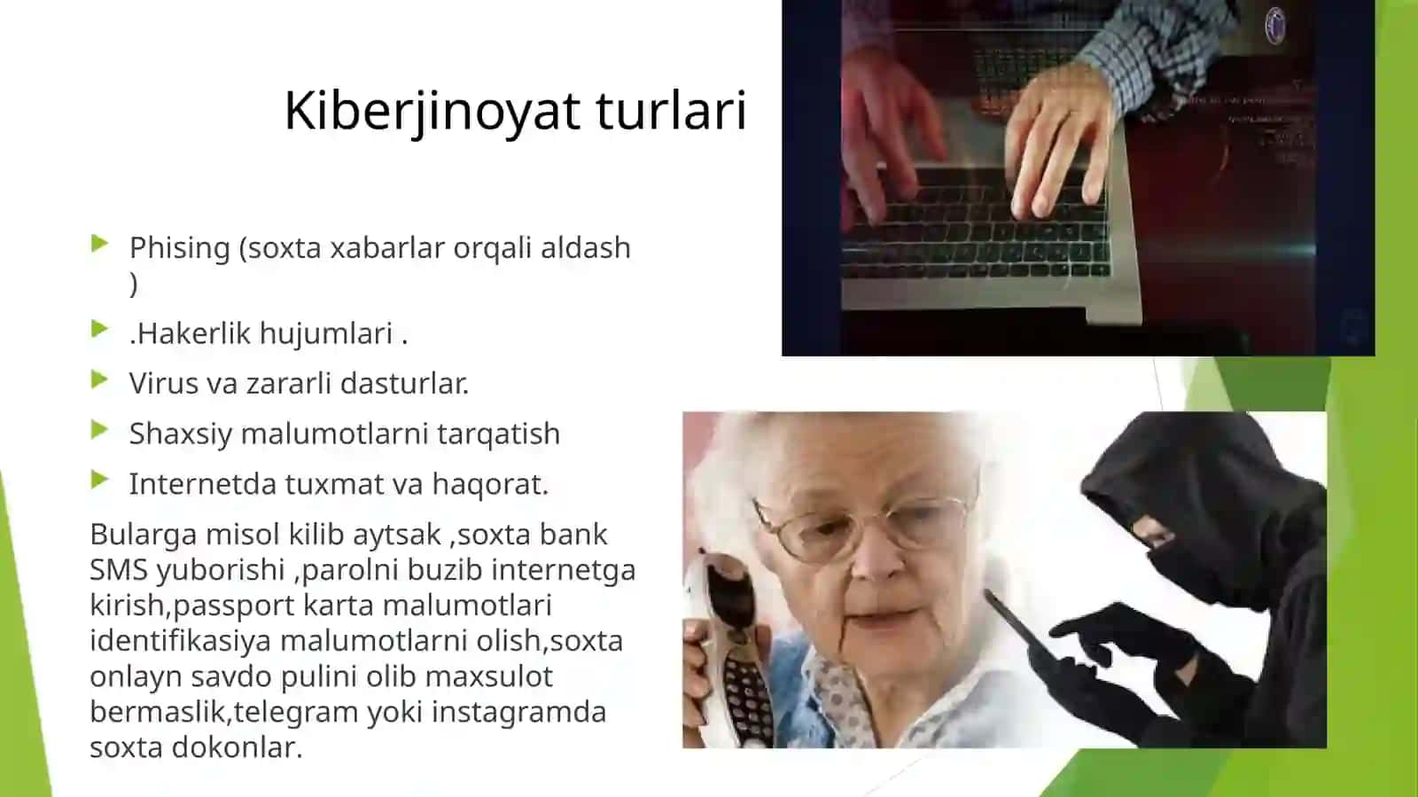 Kiberjinoyatlar, kiberkonunlar va kiberetika 3