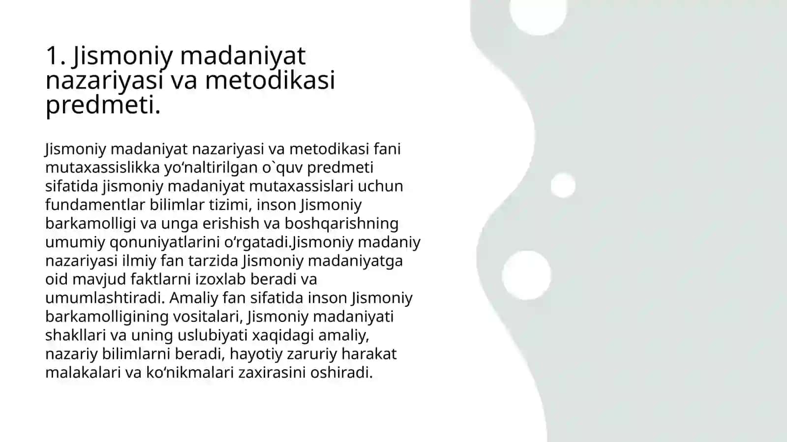 Fan: Jismoniy madaniyat nazariyasi va metodikasi 3