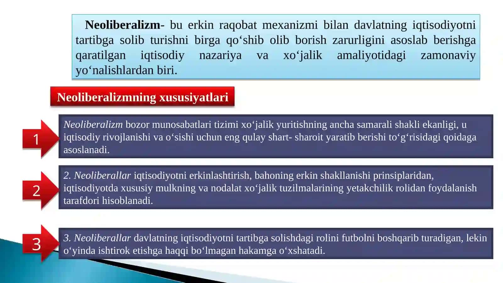 Neoliberalizm konsepsiyasi 3