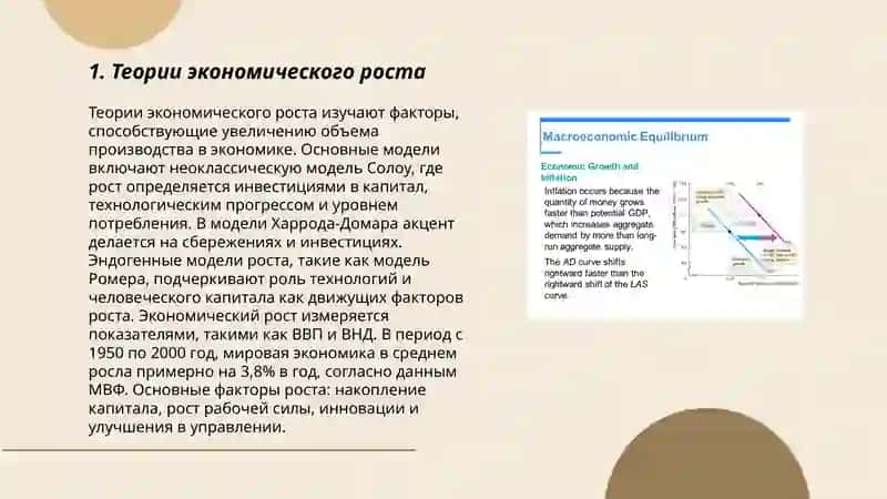 ТЕОРЕТИЧЕСКИЕ ОСНОВЫ ЭКОНОМИЧЕСКОГО РОСТА 3