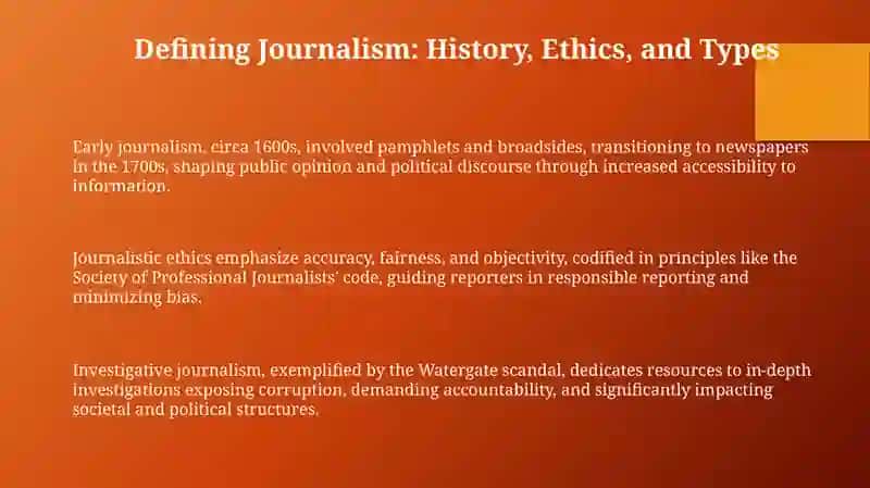 The World of Journalism: Foundation and Impact 3