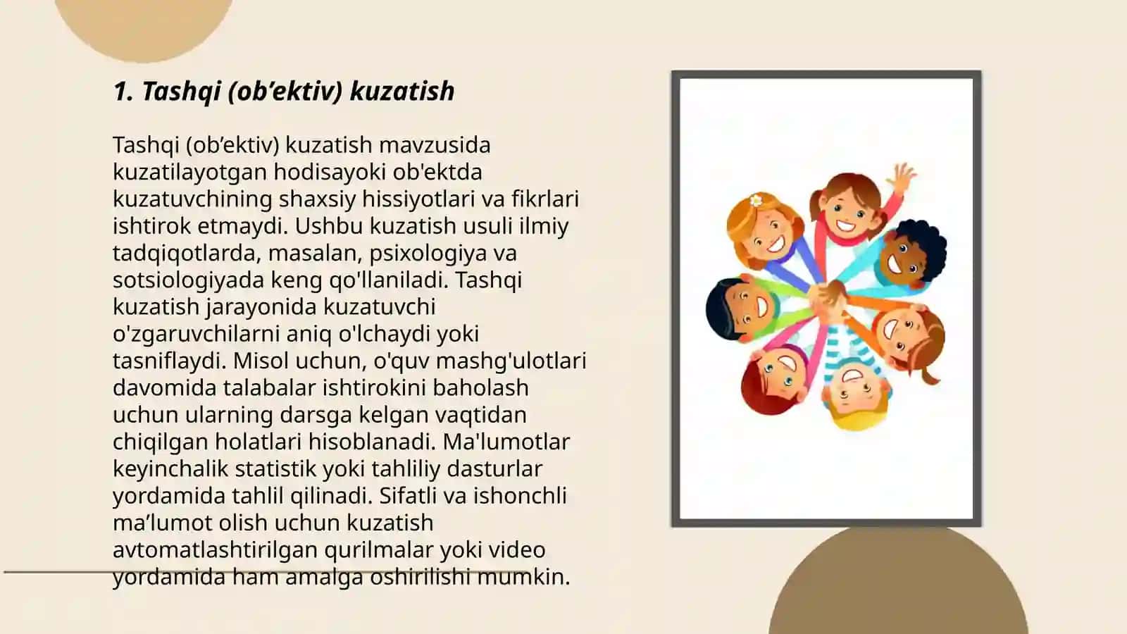 ASOSIY METODLAR KUZATISH 3