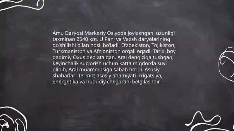 Oʻzbekiston daryolari 3