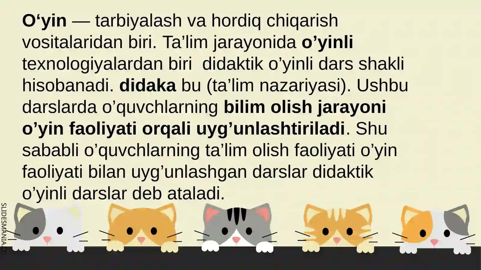 1-Maruza mashg’uloti Maktabgacha ta’limda o’yin texnologiyalar fanining maqsad va vazifalari 3