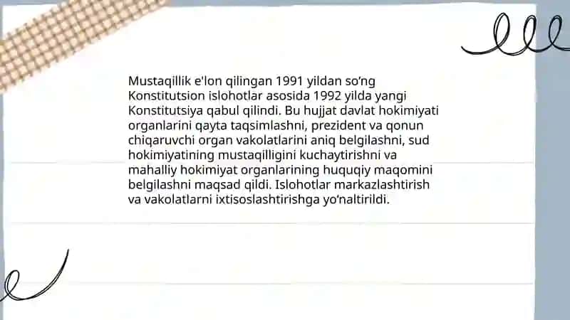 Konstitutsion islohotlar va davlat hokimiyati organlarining qayta taqsimlanishi 3
