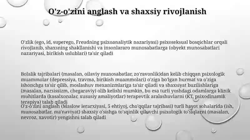 Pisixologiyada shahs muammosining talqin etilishi 3