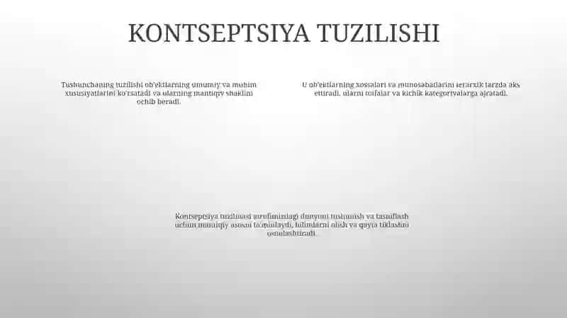 Tushuncha - Predmetlarning Umumiy, Muhim Belgilarini Aks Ettiruvchi Mantiqiy Shakl 3