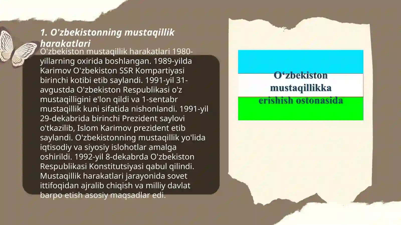 Mustaqillikga erishish arafasida Ozbekistondagi ijtimoiy siyosiy jarayonlar 3