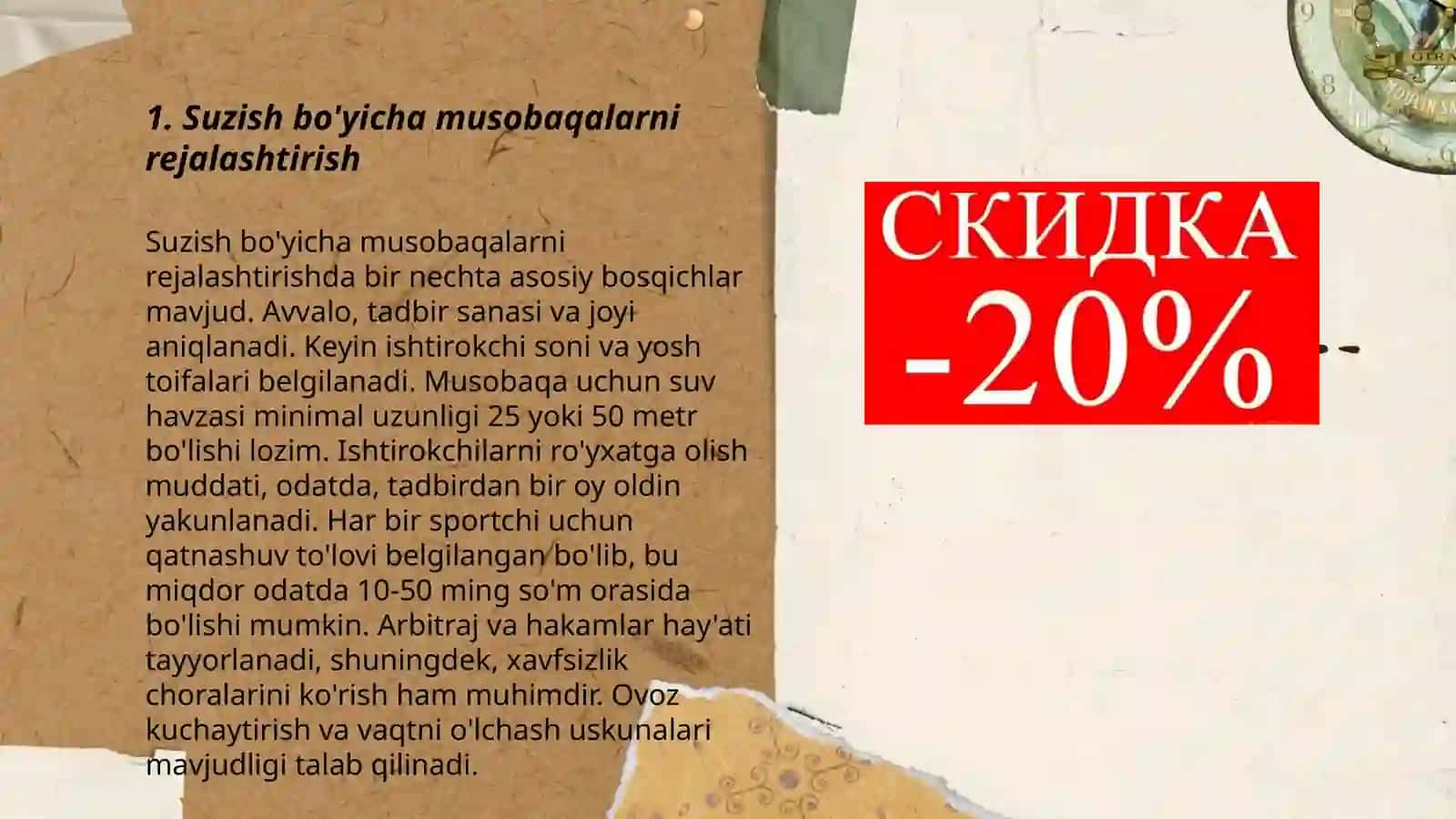 Suzish bo'yicha musobaqalarni rejalashtirish 3