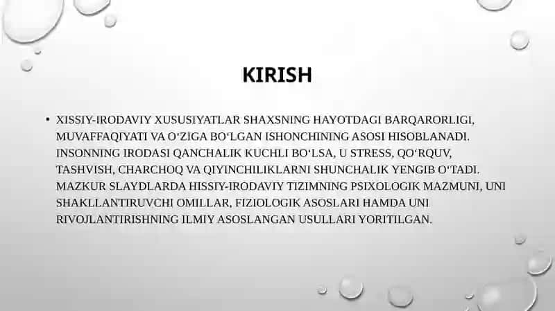 Xissiy-Irodaviy Xususiyatlar va Hossiy Irodaviylikni Oshiruvchi Omillar 3