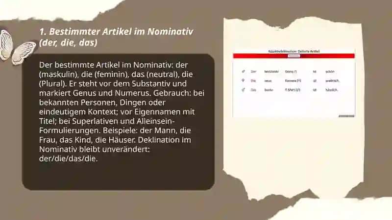 Indentifite Artikel und Definite Artikel 3