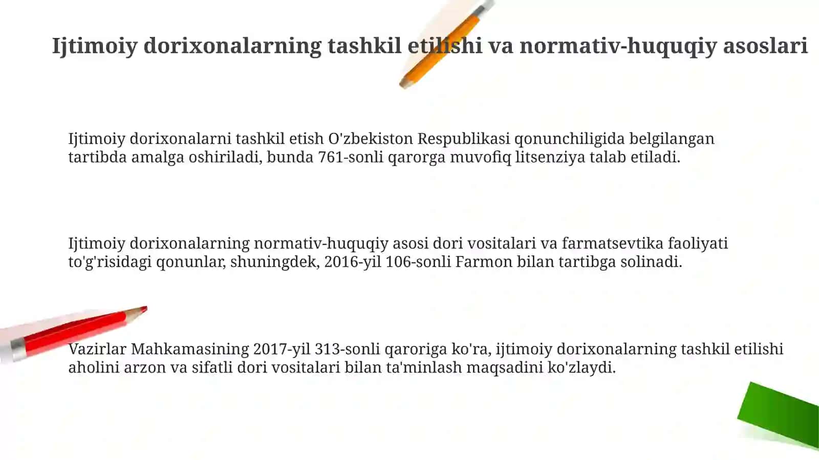 Ijtimoiy dorixonalarni tashkil etish, joylashtirish tartibi, vazifalari va funksiyalari 3