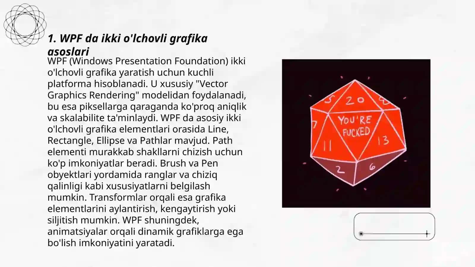 WPF da ikki o'lchovli grafika asoslari 3