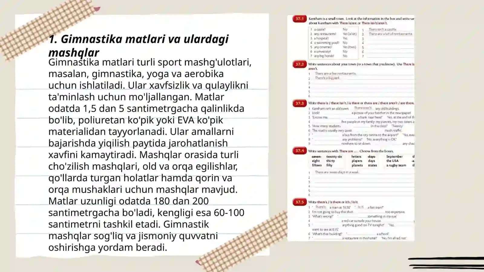 Gimnastika jihozlari va ularda bajariladigan mashqlarga tarif va tavsif 3