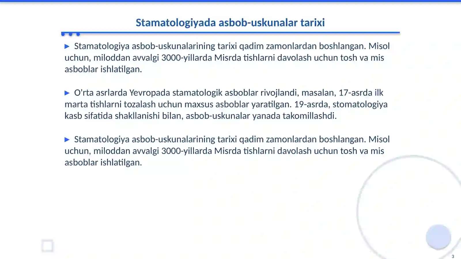 Zamonaviy stamatologik asbob-uskunalar 3