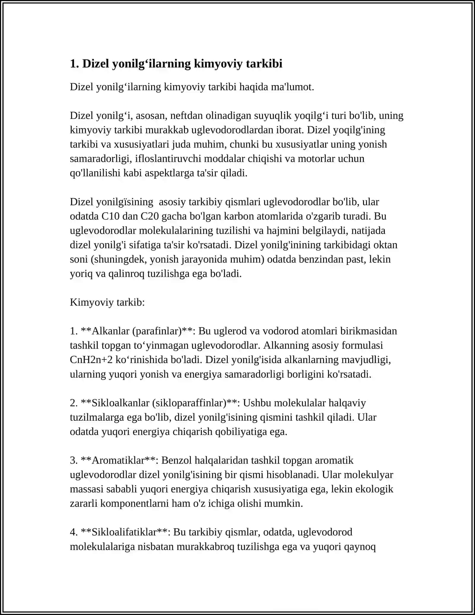 DIZEL YONILGʻILARINING ASOSIY XOSSALARI 3