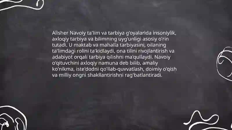 Alisher Navoiyning pedagogik qarashlari 3