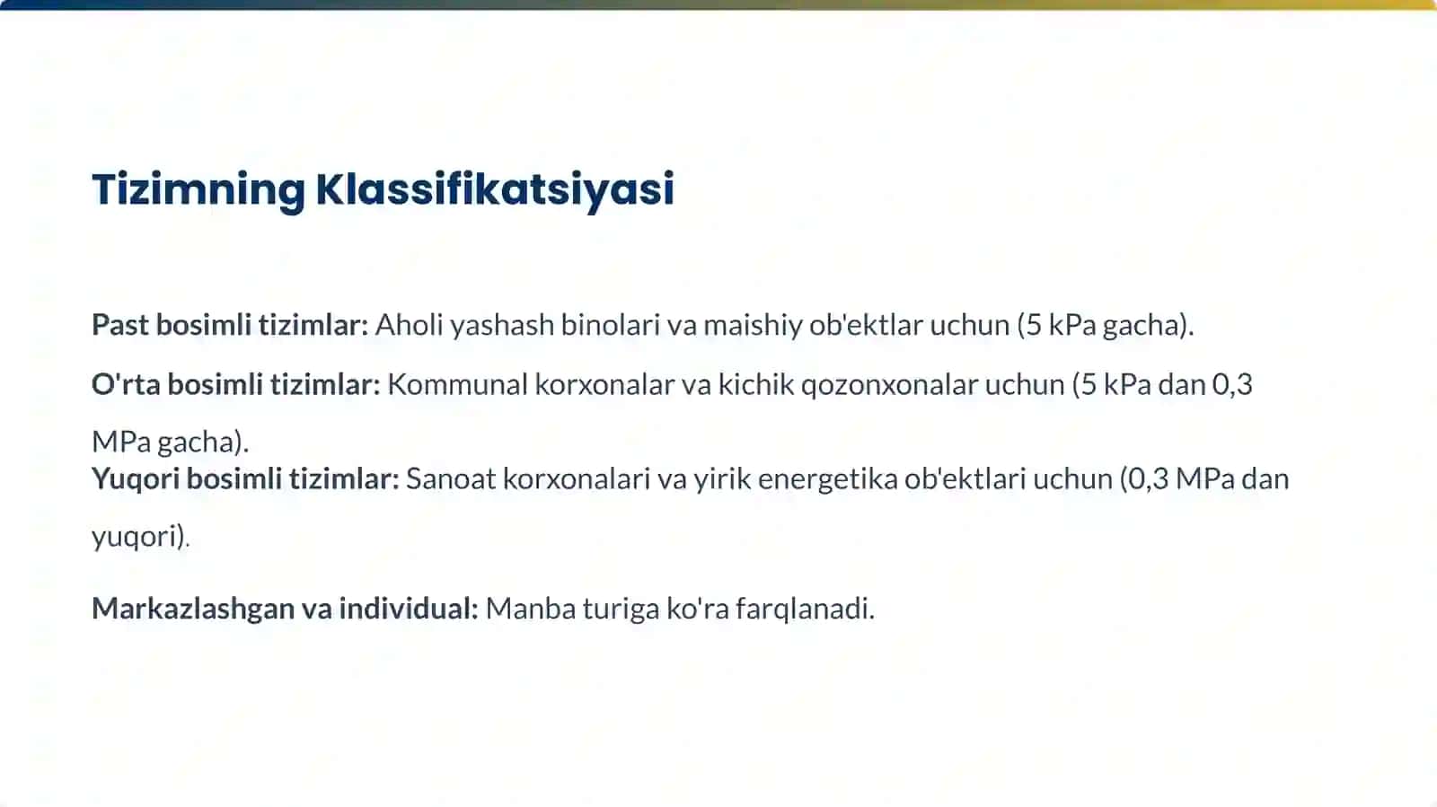 Binolarning Gaz Ta’minoti Tizimlari 3