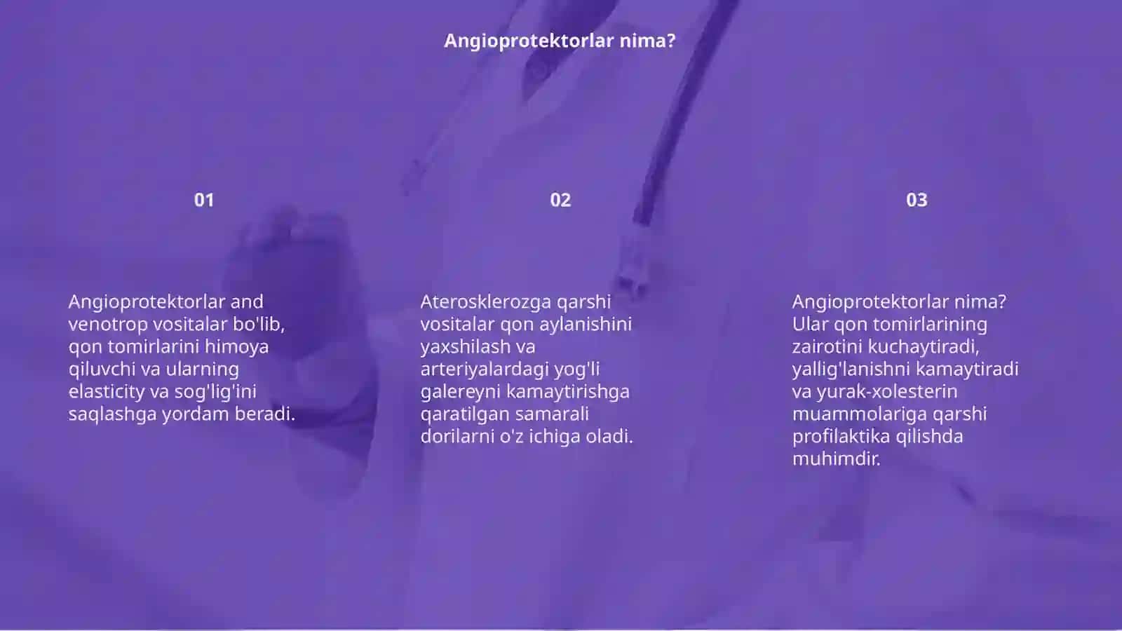 Angioprotektorlar, Venotropvositalar. Aterosklerozga qarshi vositalar 3