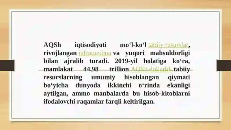 AQSH IQTISODIYOTI VA TRANSPORT LOGISTIKASI 3