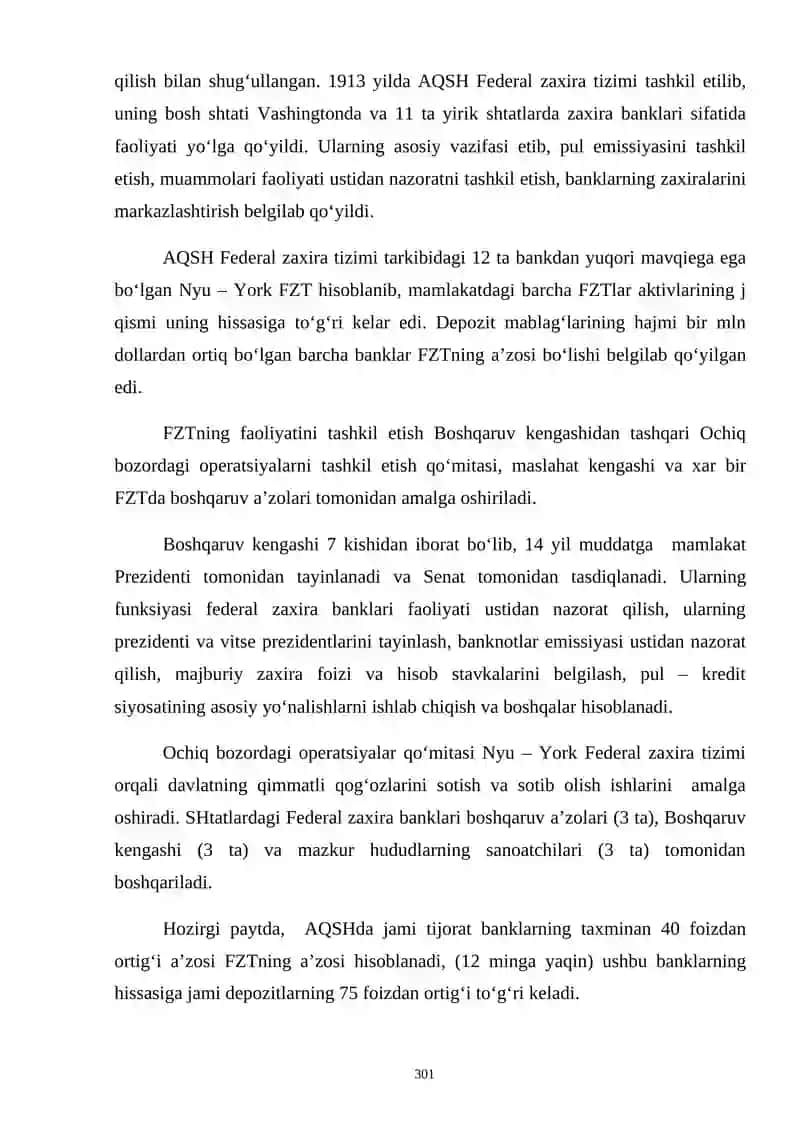 AYRIM XORIJIY DAVLATLAR BANK TIZIMI 3