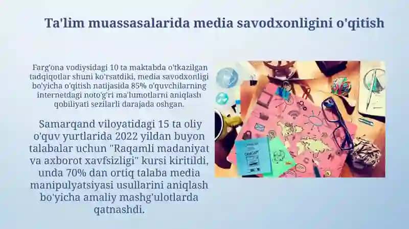 Mediasavodxonlik va axborot madaniyatining ta'limdagi roli 3