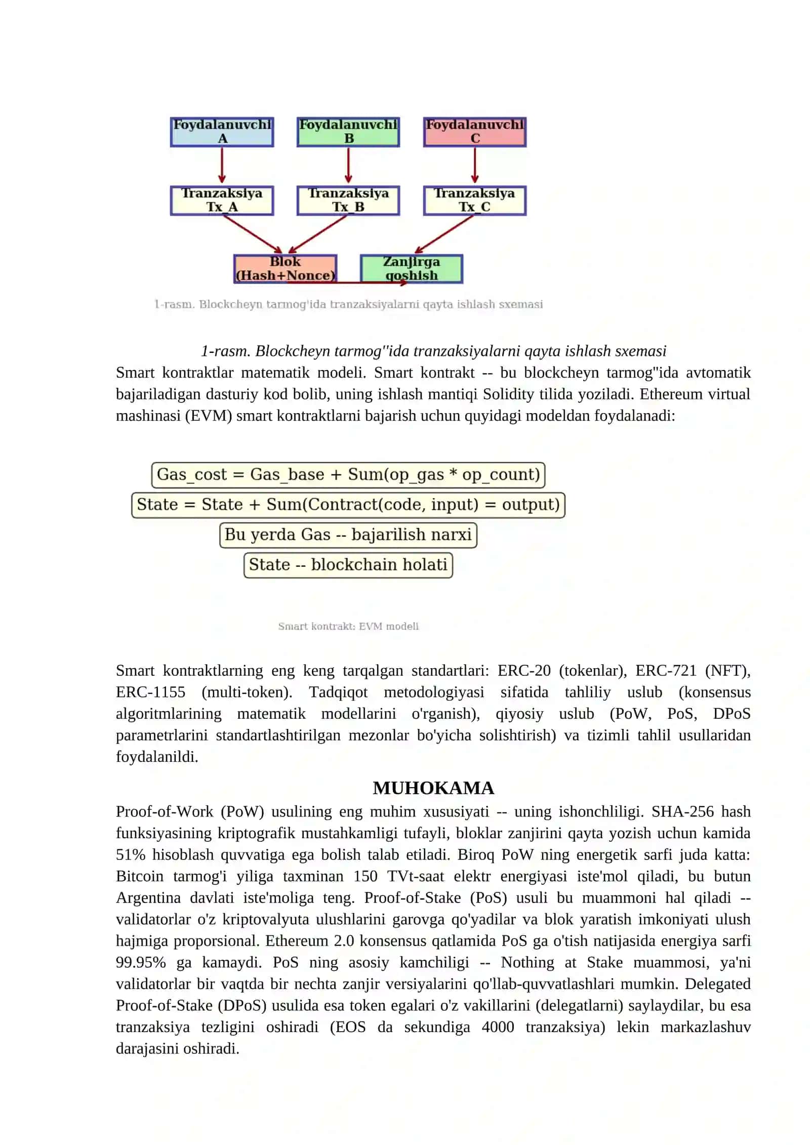 BLOCKCHEYN TEXNOLOGIYASI USULLARI: ISHBOT TARMOQLAR VA SMART KONTRACTLAR. MAQOLA 3