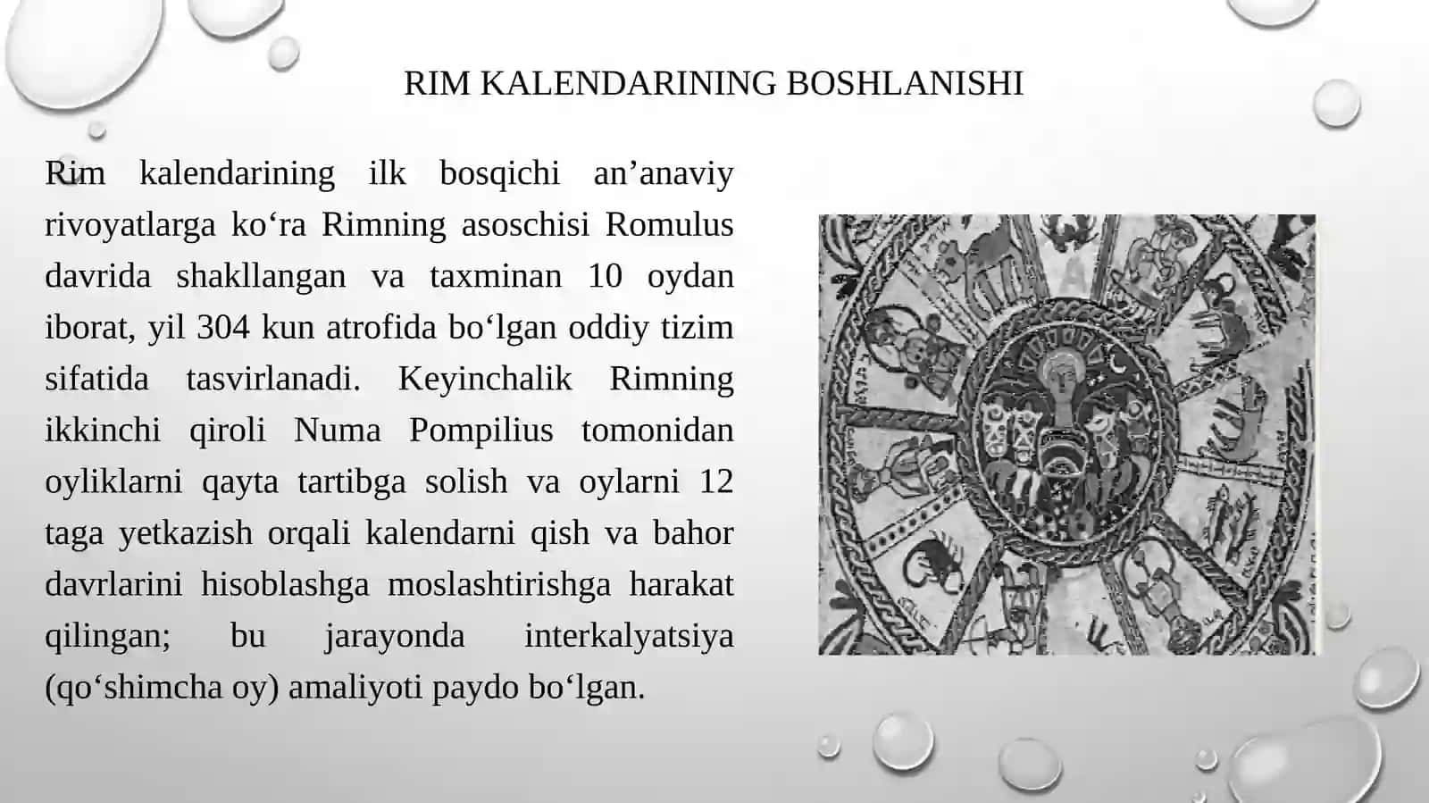 Rim kalendarining kelib chiqish tarixi 3
